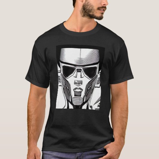 Cyberpunk Hacker Computer Geek design Premium_29 T-shirt (Voorkant)