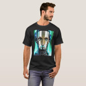 Cyberpunk Hacker Computer Geek design Premium_3 T-shirt (Voorkant volledig)