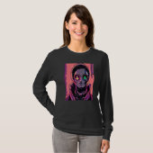Cyberpunk Hacker Computer Geek ontwerp Premium_2 T-shirt (Voorkant volledig)