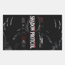 Cyberpunk Hacker Schaduwsticker
