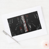 Cyberpunk Hacker Schaduwsticker Rechthoekige Sticker (Envelop)