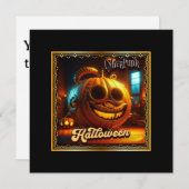 CYBERPUNK HALLOWEEN POMPOEN KAART (Voorkant / Achterkant)