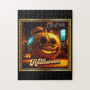 CYBERPUNK HALLOWEEN POMPOEN LEGPUZZEL