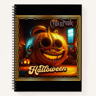 CYBERPUNK HALLOWEEN POMPOEN NOTITIEBOEK