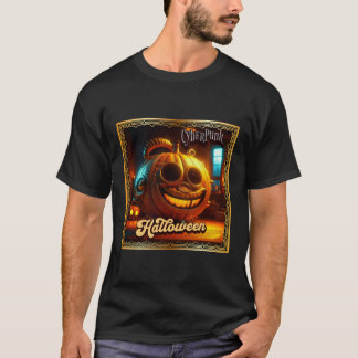 CYBERPUNK HALLOWEEN POMPOEN T-SHIRT