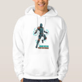 Cyberpunk Hero - Dynamic Comic Art Hoodie (Voorkant)