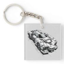 Cyberpunk Ink Car Illustratie