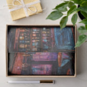 Cyberpunk inkschildering van een bar tissuepapier (Geschenk)