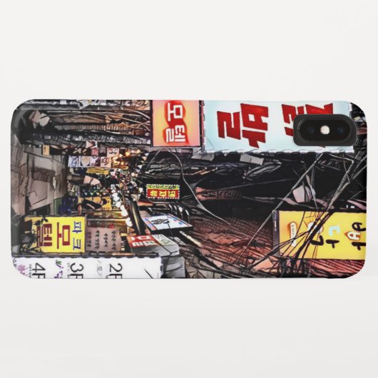 cyberpunk iPhone case (Achterkant (horizontaal))
