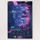 Cyberpunk Japan Rooftop Legpuzzel (Verticaal)