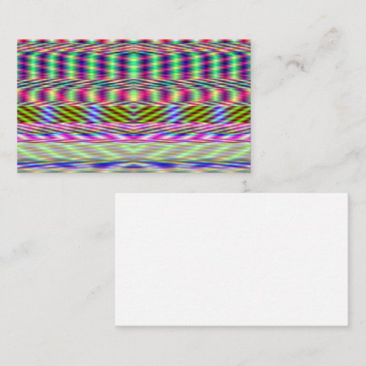 Cyberpunk Javascript Colortable ART Visitekaartje (Voorkant / Achterkant)