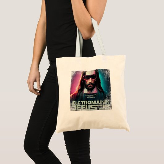  Cyberpunk Jesus Futuristic Religies Chris Tote Bag (Voorkant (product))
