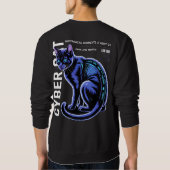 Cyberpunk Kat Cute Cadeau voor Sci-Fi Fans Trui (Achterkant)