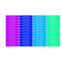 Cyberpunk kleurenpalet Waterbestendige labels