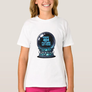 Cyberpunk Kristallen Bol Toekomst Niet Gevonden Ki T-shirt