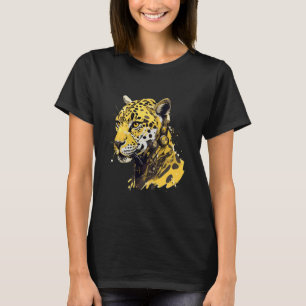 Cyberpunk Leopard Mechanic Wild Cat Cheetah Robot T-shirt