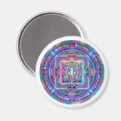 Cyberpunk Mandala Magneet (Voorkant / Achterkant)