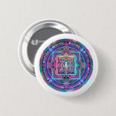 Cyberpunk Mandala Ronde Button 5,7 Cm (Voorkant /achterkant)