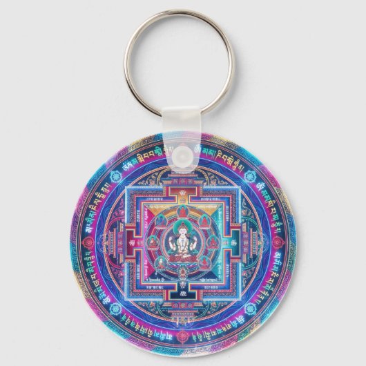 Cyberpunk Mandala Sleutelhanger (Voorkant)