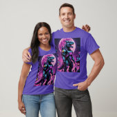 Cyberpunk Mecha Dino Moonlight T-shirt (Unisex)