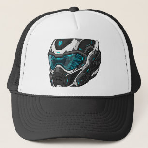 Cyberpunk Mecha Piloot Sci-Fi Gamer Grafische Hood Trucker Pet