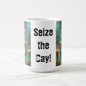 Cyberpunk meisje op paddenstoel magische mok (Midden)