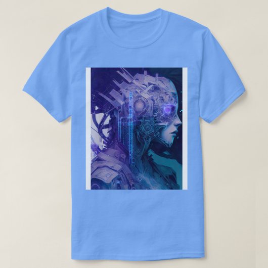 Cyberpunk Meisje Warrior Sjaals T-shirt (Design voorkant)