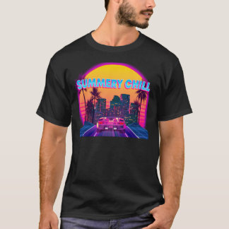 Cyberpunk met Summery Chill vibes! Klassieke T-Shi T-shirt