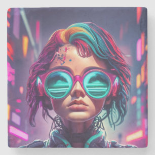 Cyberpunk Mode: De toekomst van stijl Stenen Onderzetter