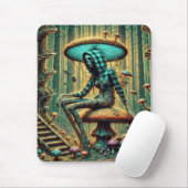 Cyberpunk Mushroom Skelly Mousepad Muismat (Met muis)