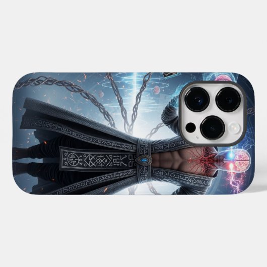 Cyberpunk Mystic | techno-tovenaar Case-Mate iPhone Case (Achterkant (horizontaal))