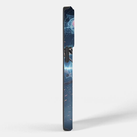 Cyberpunk Mystic | techno-tovenaar Case-Mate iPhone Case (Achterkant / Rechts)