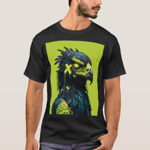 Cyberpunk Neon Adelaar – Futuristische Dier Wand K T-shirt