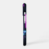 Cyberpunk Neon Anime Girl Glitch Phone Case iPhone 16 Hoesje (Linkerkant)