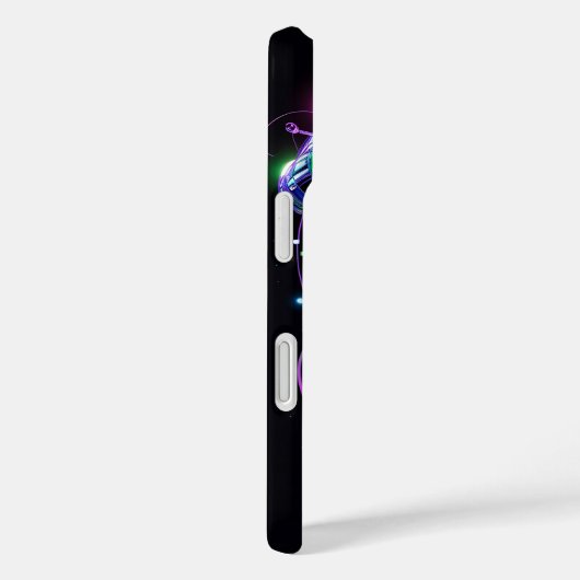 Cyberpunk Neon Jellyfish art Case-Mate iPhone Case (Achterkant / Rechts)