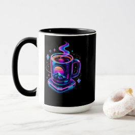Cyberpunk Neon Koffiemok Mok