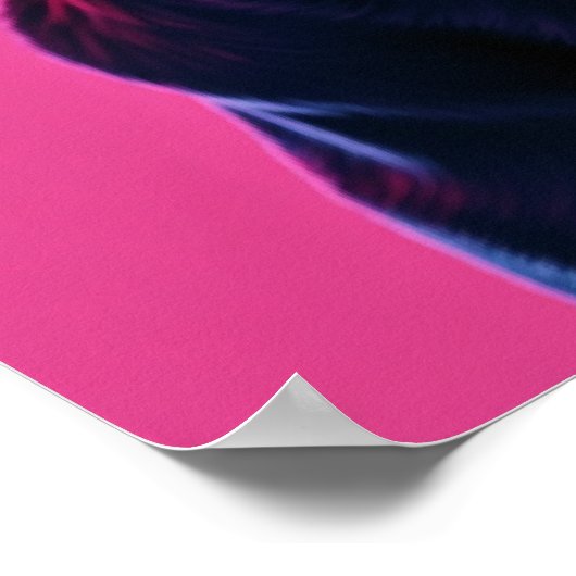 Cyberpunk Neon Labrador Pop Art Poster (Hoek)