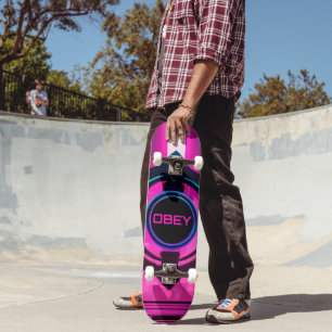 Cyberpunk Neon Obey Streetwear Sci-Fi Stad Persoonlijk Skateboard