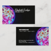 Cyberpunk Neon Pasta Kom Artwerk v53 Visitekaartje (Voorkant / Achterkant)