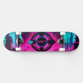 Cyberpunk Neon Streetwear Sci-Fi Stad Persoonlijk Skateboard