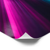 Cyberpunk Neon Warp Drive Perfect Poster (Hoek)