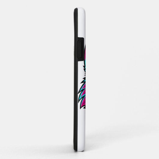 Cyberpunk Neon Wolf - Synthwave Robotic Animal Case-Mate iPhone Case (Achterkant/rechts)