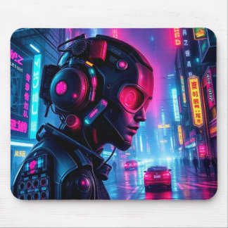 Cyberpunk Night City Pilot XL Gaming Desk Mat Muismat