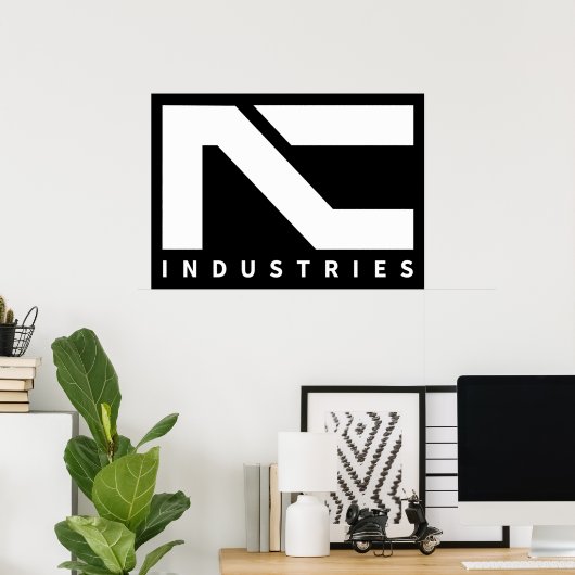 Cyberpunk Night Corp Poster (Thuiskantoor)