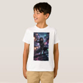 Cyberpunk Ninja Warrior T-shirt (Voorkant volledig)