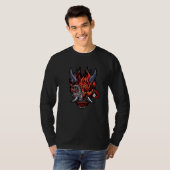Cyberpunk Oni Demon Japan Devil 1 T-shirt (Voorkant volledig)
