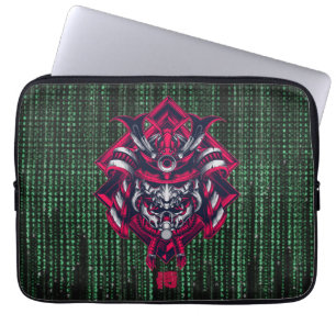 Cyberpunk Oni Matrix Laptop Hoes