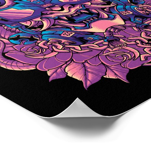 Cyberpunk Oni Poster (Hoek)