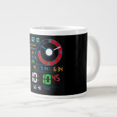 Cyberpunk Ontwikkelaar Interface Koffiemok Grote Koffiekop (Voorkant rechts)