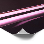 Cyberpunk oranje stad AI art poster (Hoek)